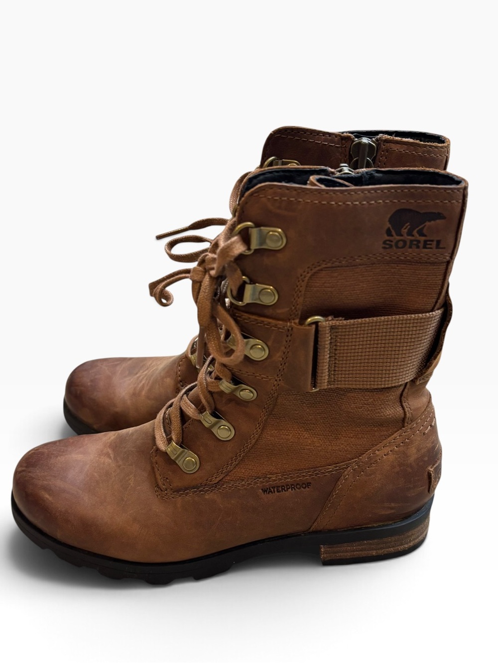 Ladies Sorel Emelie Conquest Boot Genuine Leather Size 5